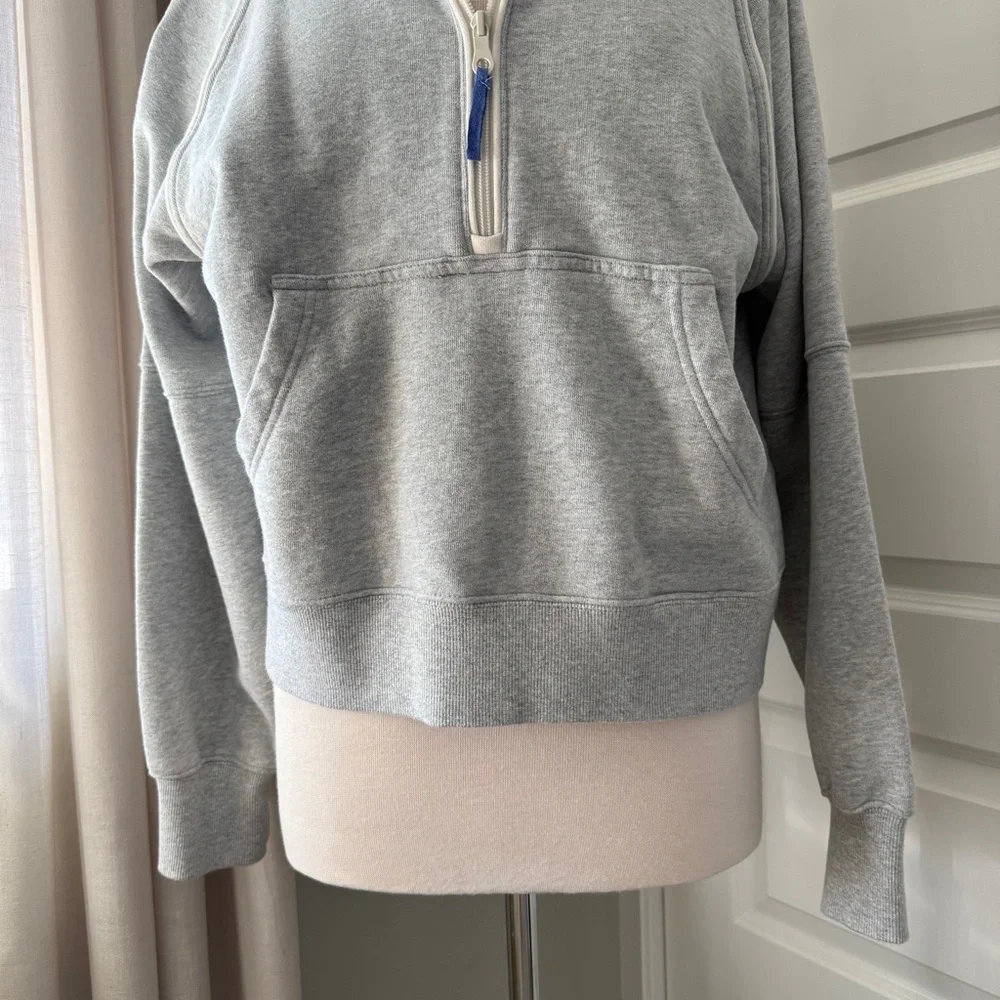 Offline by Aerie Throwback Quarter Zip Hoodie NWOT : Medium - Picture 4 of 7